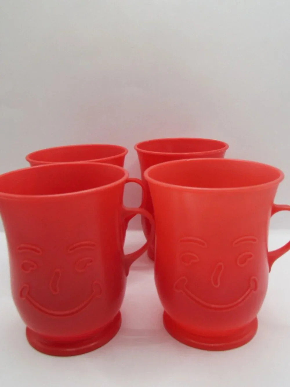 1984 Smiling Kool-aid Pitcher With Four Cups